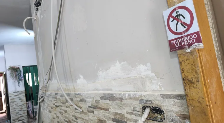 Instalación eléctrica en obra en un local de Barcelona